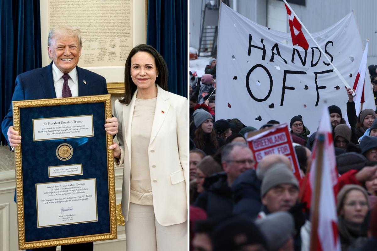 Trump says he no longer needs to 'think purely of Peace' following Nobel loss, amid Greenland push