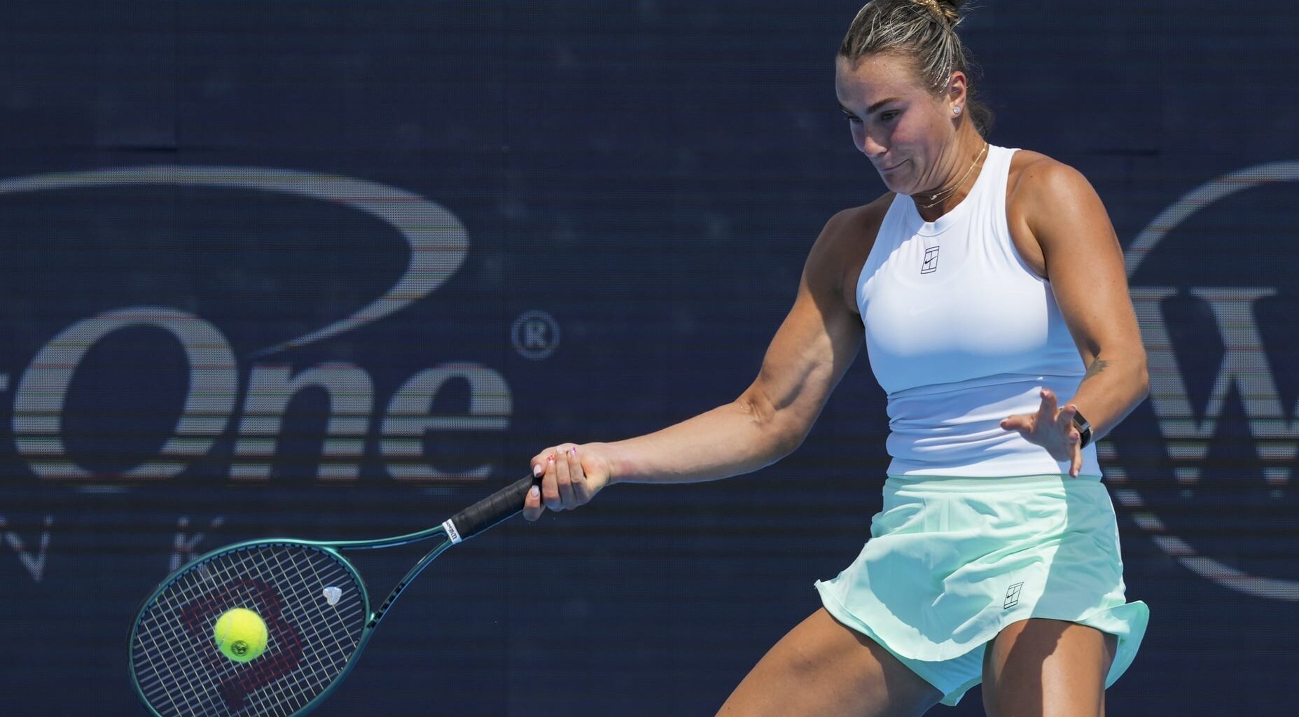 Aryna Sabalenka in action ahead of the US Open.