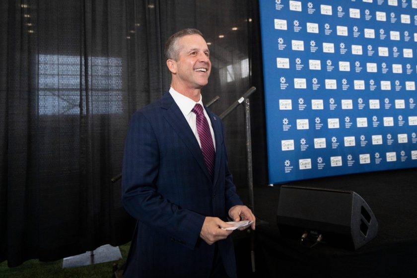 John Harbaugh introductory press conference Giants