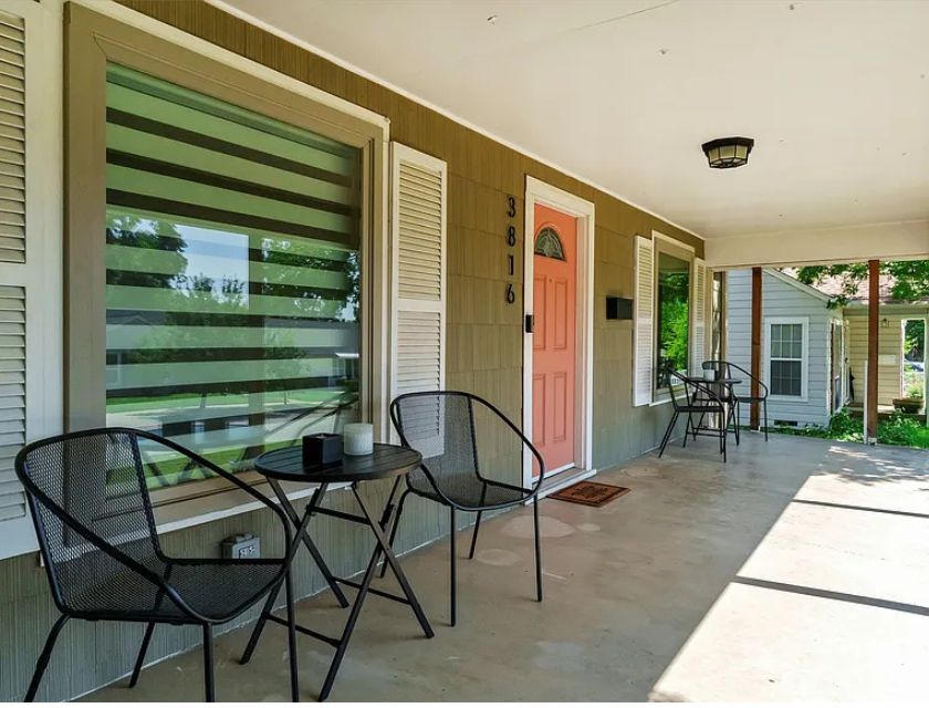Sit a Spell on Front Porch of Updated One-Story in Fort Worth's Arlington Heights