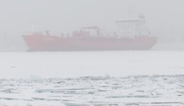 Ice-clearing underway on St. Lawrence River