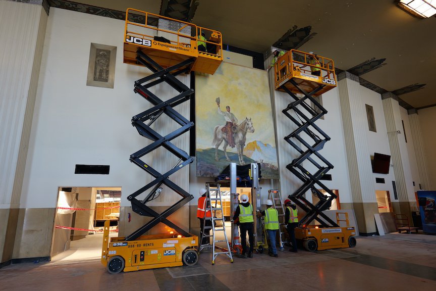 Will Rogers Portrait Restored at Fort Worth Coliseum