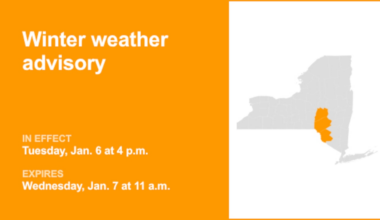NY weather: Winter weather advisory in place for part of New York until Wednesday midday