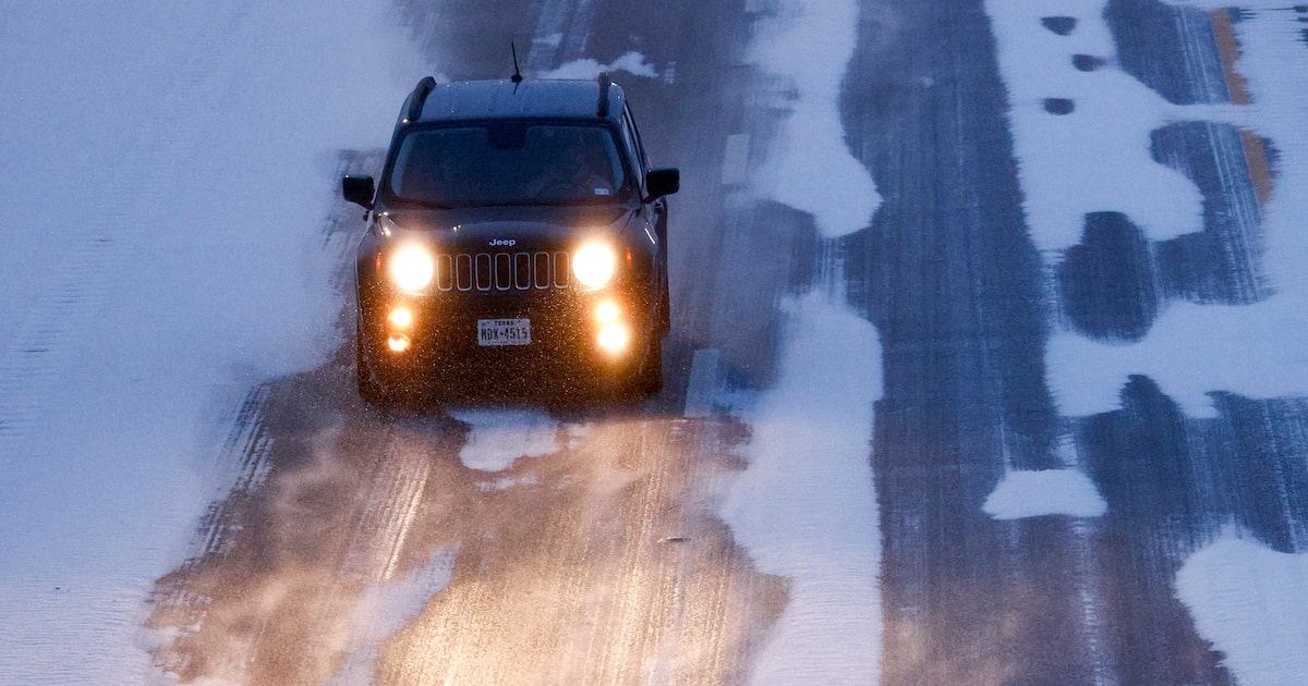 Winter storm hits North Texas as temperatures plunge overnight