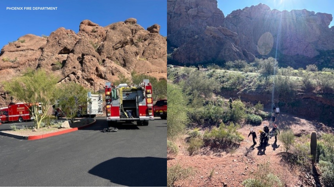 Woman rescued after sustaining injury while hiking Camelback Mountain