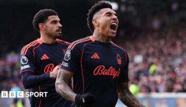 Brentford 0-2 Nottingham Forest: Forest boost survival hopes with win