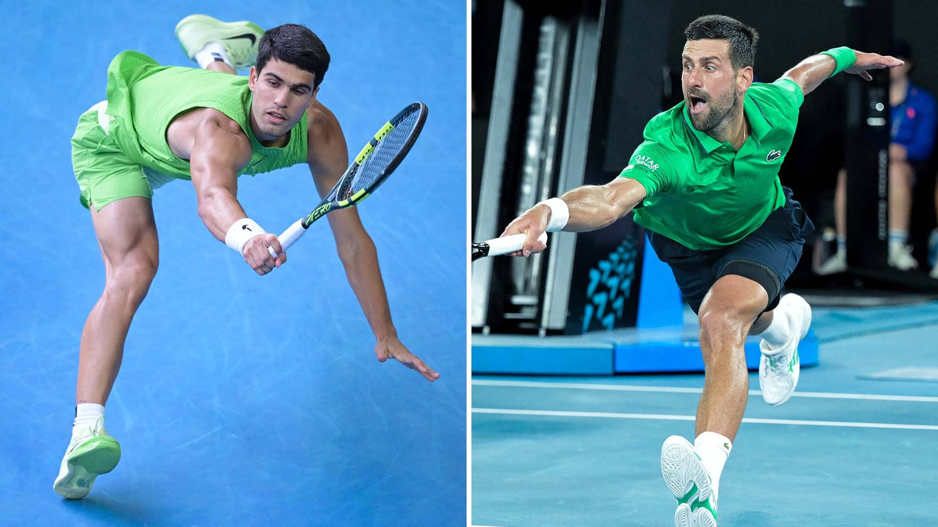 Carlos Alcaraz and Novak Djokovic will compete for the Australian Open title on Sunday in Melbourne.