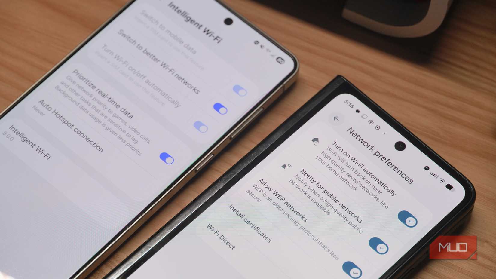 Turn on Wi-Fi automatically toggle in the Settings app on a Google Pixel phone.