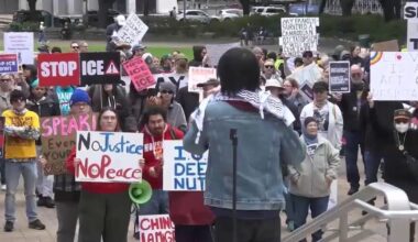 Houston anti-ICE protests continue days after Minneapolis shooting