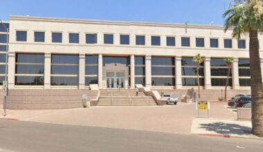 The Arizona State Courts Building in downtown Phoenix reportedly was evacuated Monday. (Google Maps...