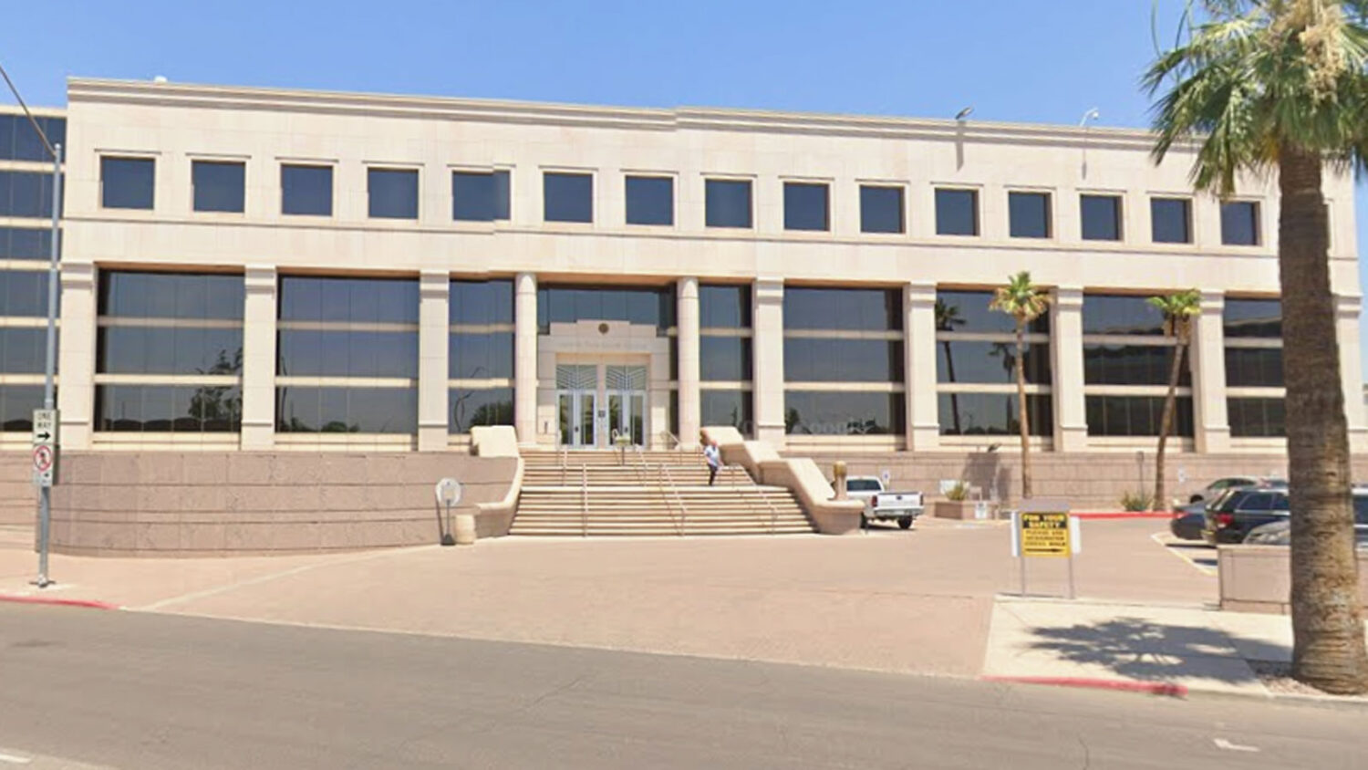 The Arizona State Courts Building in downtown Phoenix reportedly was evacuated Monday. (Google Maps...