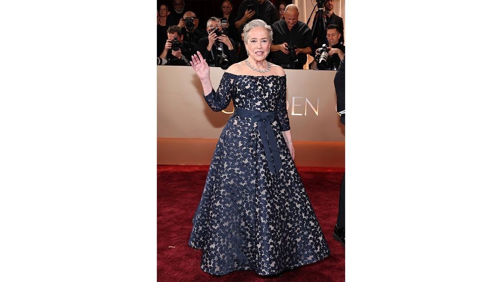 BEVERLY HILLS, CALIFORNIA - JANUARY 11: (FOR EDITORIAL USE ONLY) Kathy Bates attends the 83rd Annual Golden Globe Awards at The Beverly Hilton on January 11, 2026 in Beverly Hills, California. (Photo by Amy Sussman/Getty Images)