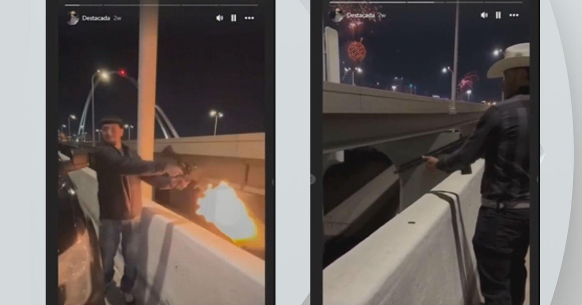 Dallas police arrest men accused of firing guns from bridge on New Year's
