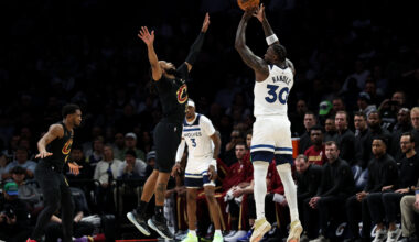 T-wolves beat Cavaliers 131-122 behind Randle's 28 points, set season highs for shooting percentages