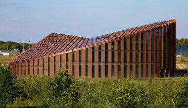 dancers take over dymak HQ in denmark by bjarke ingels group