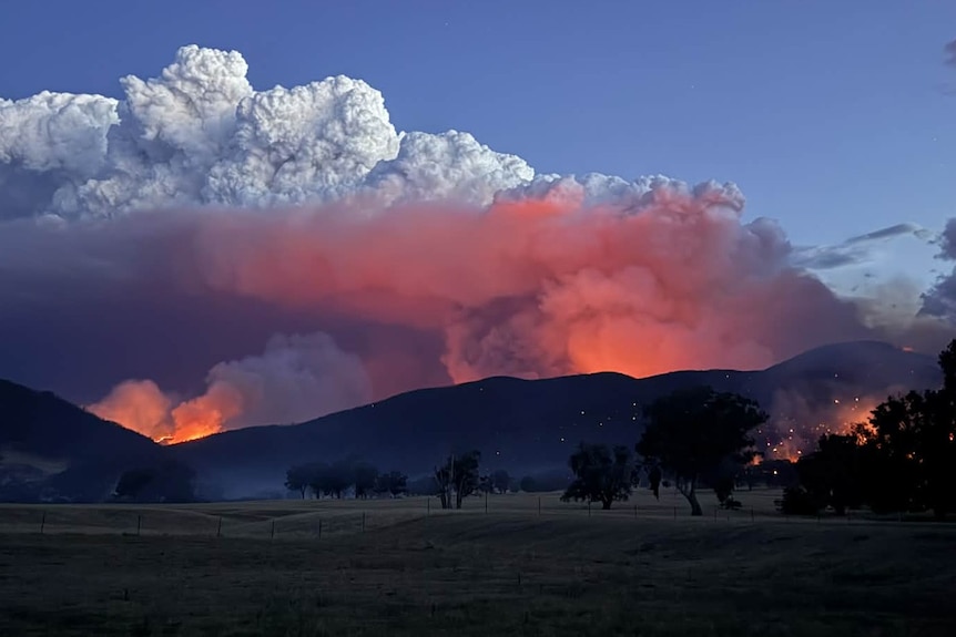Fires are blazing across Victoria, including the Walwa fire in the state's north-east.