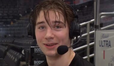 Beckett Sennecke lists getting hit by Tom Wilson as his ‘Welcome to the NHL’ moment: ‘He’s a scary guy out there’