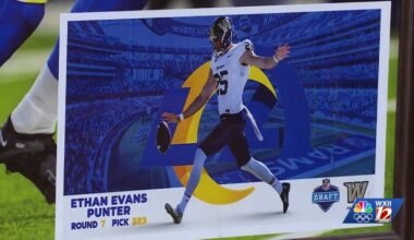 Surry County LA Rams kicker plays Panthers during playoff game