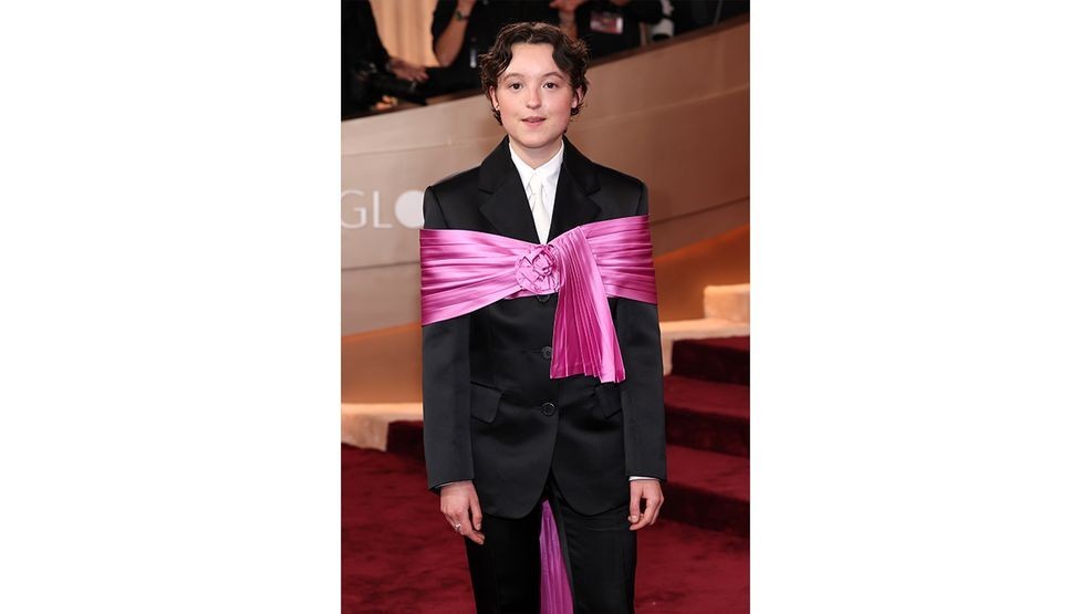 BEVERLY HILLS, CALIFORNIA - JANUARY 11: (FOR EDITORIAL USE ONLY) Bella Ramsey attends the 83rd Annual Golden Globe Awards at The Beverly Hilton on January 11, 2026 in Beverly Hills, California. (Photo by Amy Sussman/Getty Images)