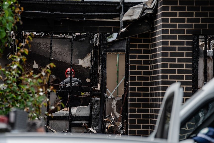 Debris of Spring Farm fire 030125