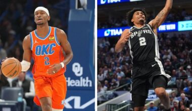 Shai Gilgeous-Alexander on game vs. Spurs; Dylan Harper gifts San Antonio car dealership a signed jersey