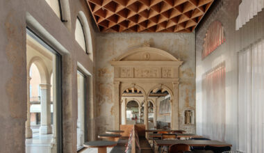 step inside caffè nazionale, AMAA's renovation of an italian palazzo