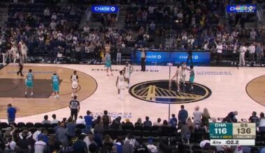 Balanced scoring, 23 3-pointers lead Warriors over Hornets, 136-116