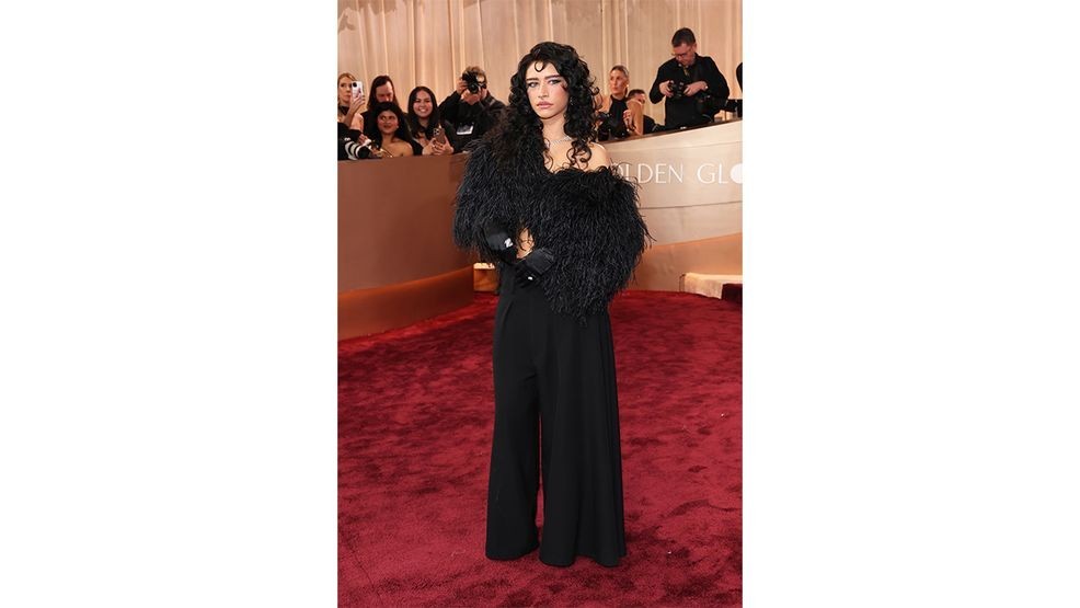BEVERLY HILLS, CALIFORNIA - JANUARY 11: (FOR EDITORIAL USE ONLY) Odessa A'zion attends the 83rd Annual Golden Globe Awards at The Beverly Hilton on January 11, 2026 in Beverly Hills, California. (Photo by Amy Sussman/Getty Images)