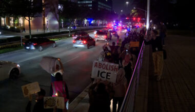 ‘We are angry’ | Hundreds in Houston protest against ICE after deadly shooting in Minneapolis