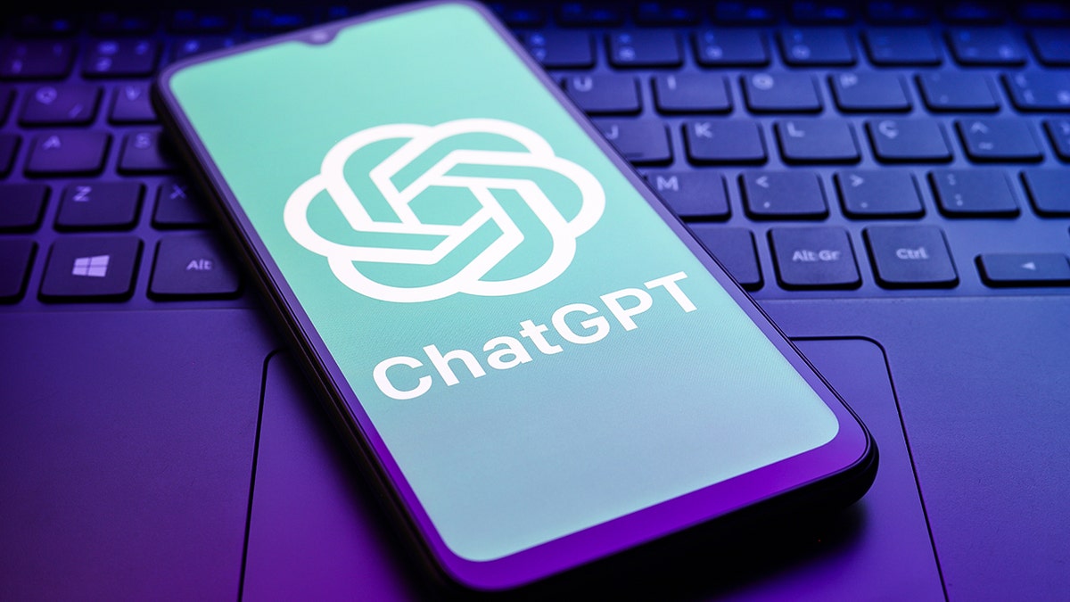ChatGPT logo on an iPhone.