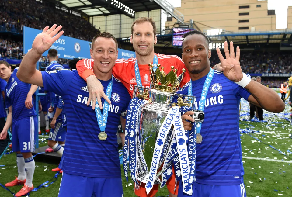 Cech teamed up with former Blues teammate Terry on Monday night