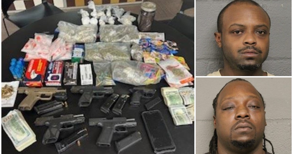 Tip leads to guns, drugs and arrests of parolee and brother in Chicago Heights