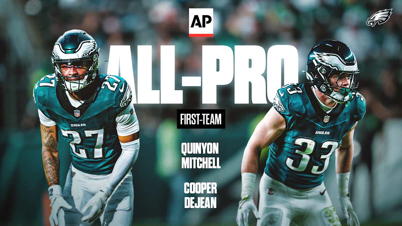 Cooper DeJean and Quinyon Mitchell earn first-team All-Pro honors