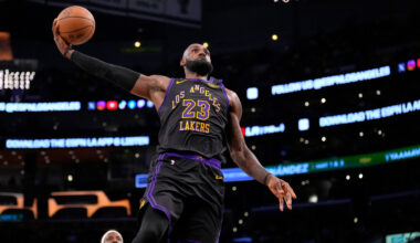 LeBron just misses historic triple-double, but still defies his age with prolific efforts for Lakers