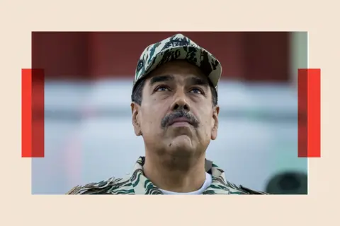 Shutterstock A close up shot of Nicolas Maduro