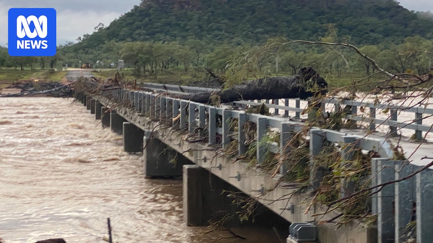 Tropical low triggers flood evacuations in the north as extreme heat builds in Queensland's south‑west