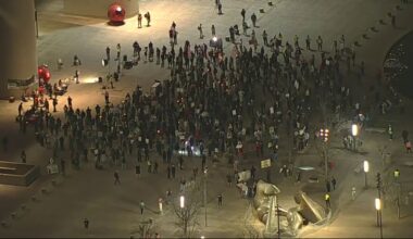 Protest in Downtown Dallas over fatal ICE shooting in Minneapolis