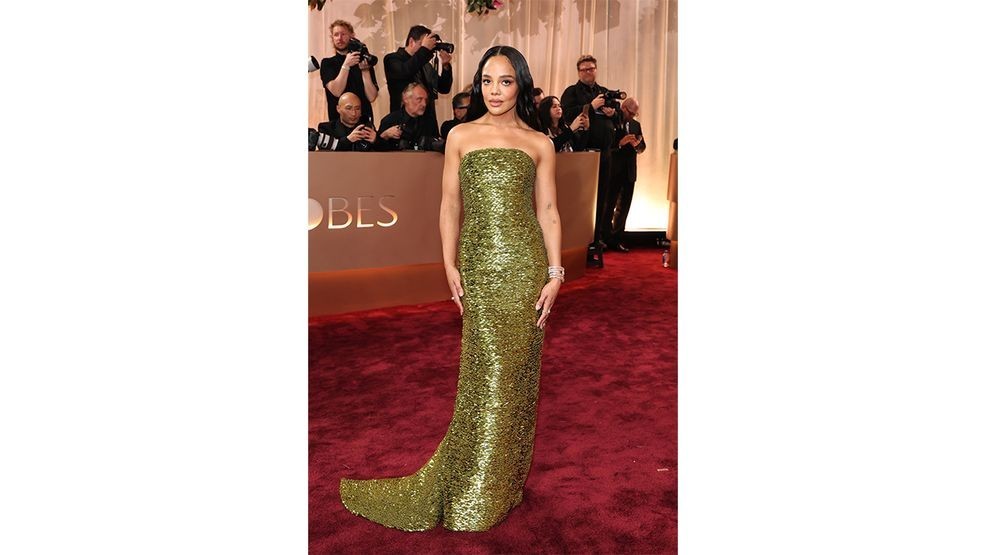 BEVERLY HILLS, CALIFORNIA - JANUARY 11: (FOR EDITORIAL USE ONLY) Tessa Thompson attends the 83rd Annual Golden Globe Awards at The Beverly Hilton on January 11, 2026 in Beverly Hills, California. (Photo by Amy Sussman/Getty Images)