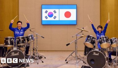 K-pop drum duet caps off Japan and South Korea's diplomatic meeting