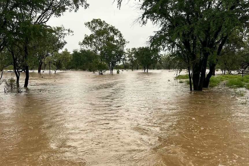 Coalbrook Station near Richmond has seen significant flooding.