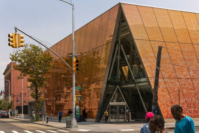 Far Rockaway Library, Location: Far Rockaway, Queens, Architect: Snohetta