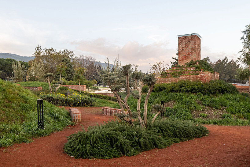 earth-covered domes and brick vaults shape liberation museum of manisa in turkey
