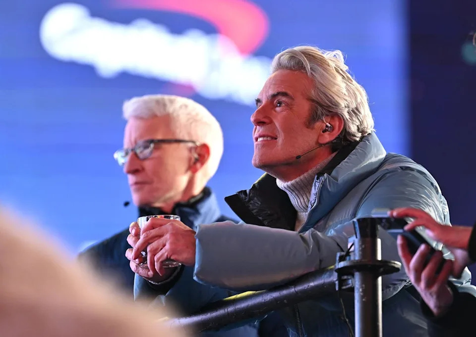 Anderson Cooper and Andy Cohen giggled their way through another CNN New Year's Eve special (Getty Images)