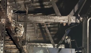 Fire rips through commercial building in unincorporated Elgin, Illinois