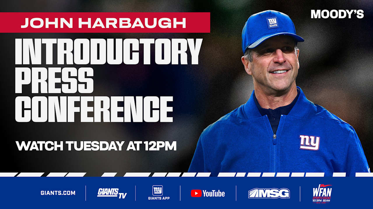 New York Giants hire John Harbaugh as head coach
