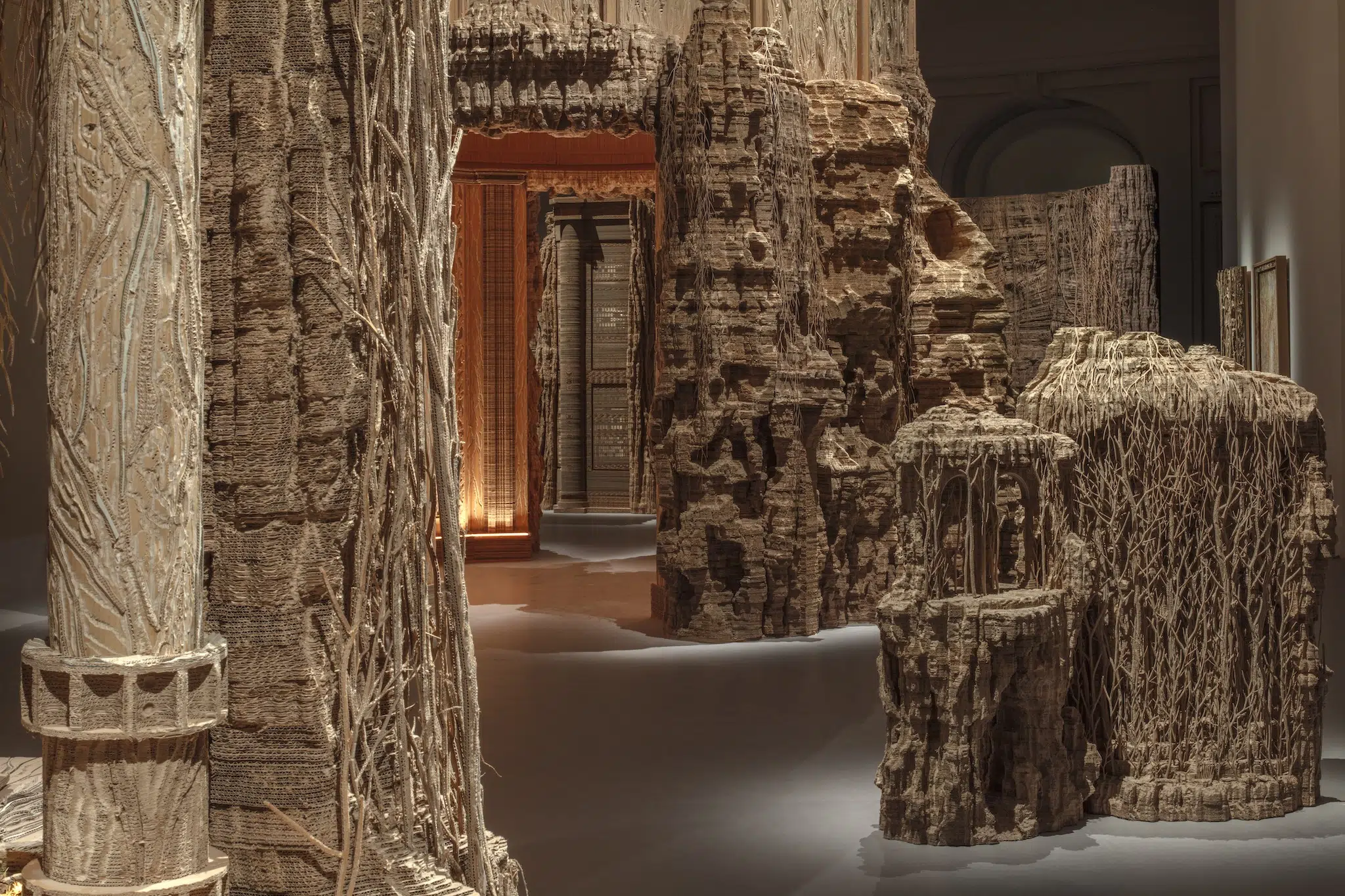 Installation view of ‘Grottesco,’ currently open at le Grand Palais in Paris, France. (Courtesy le Grand Palais)