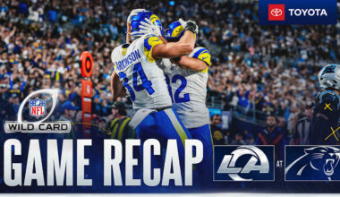 Rams hang on for 34-31 wild card playoff road win over Panthers, advance to divisional round