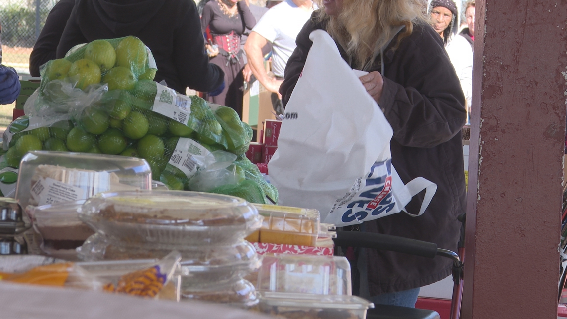 Dozens of Westside families receive free groceries amid rising food costs