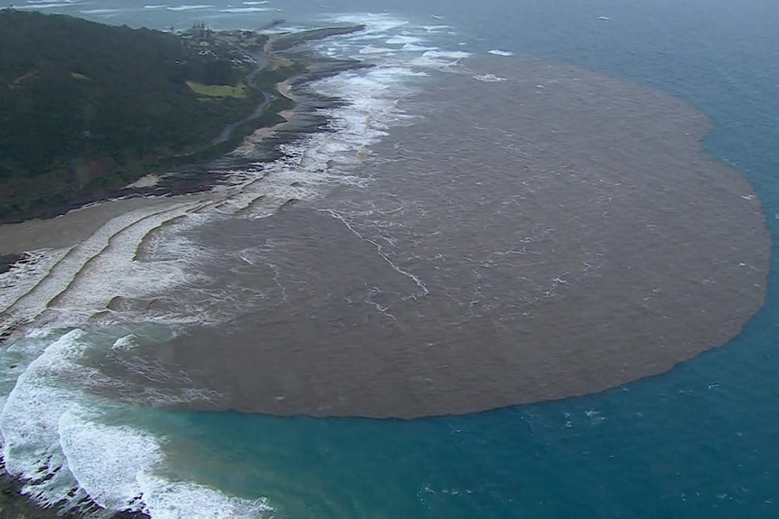 Aerial shots along coast