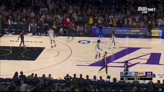 Doncic and James lead Lakers' rally to beat shorthanded Grizzlies 128-121